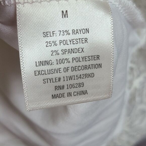 Alya Abby Hacci Lace Combo Stripe Top Beige Lightweight Sweater Tie Super Soft - Picture 8 of 9